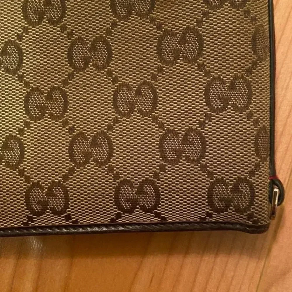 Gucci Monogram Canvas Bifold Wallet